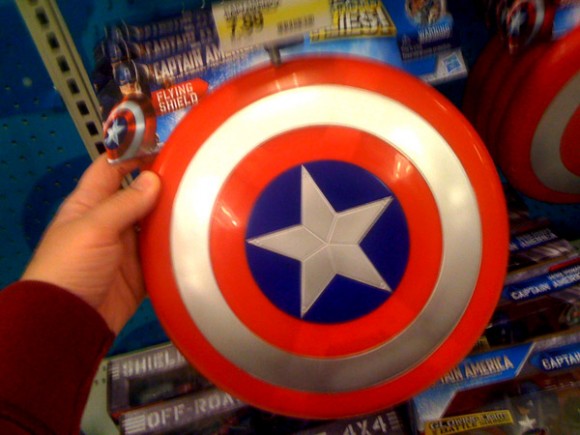 Captain America Movie Throwing Shield