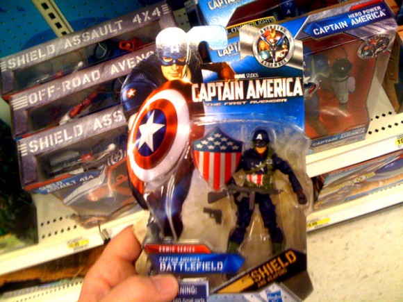 World War 2 Captain America Comic Figure