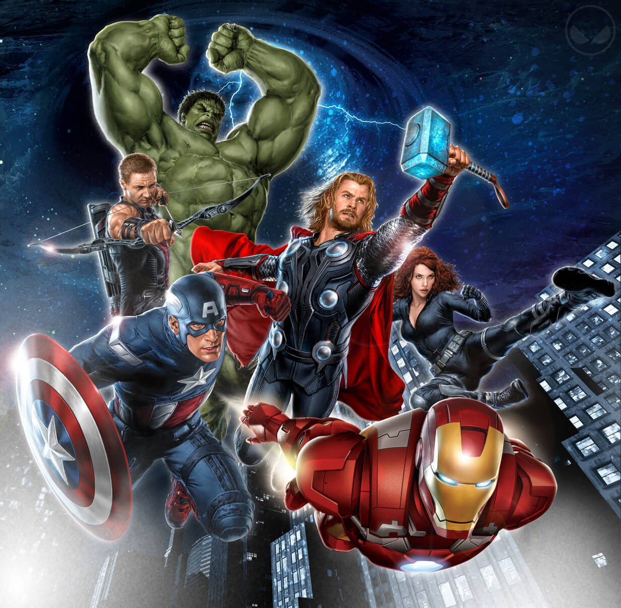The Avengers Promotional Artwork Poster