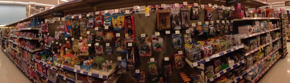 Walgreens nerd-friendly toy aisle